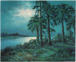 William M thompson print tropical scene